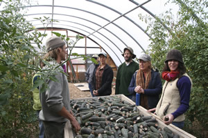 Institute of Taoist Education and Acupuncture faculty at corn farm